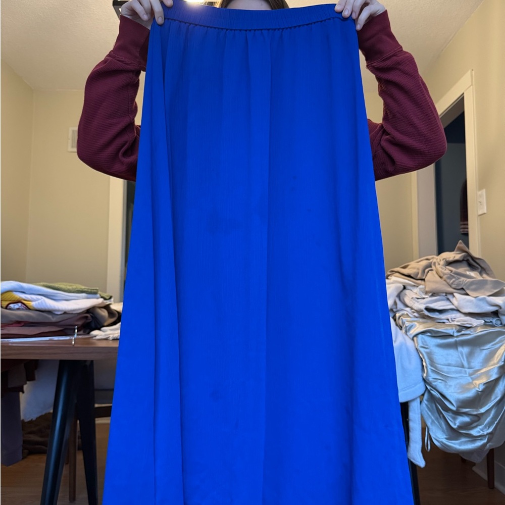 Old Navy Vibrant Blue Maxi Skirt